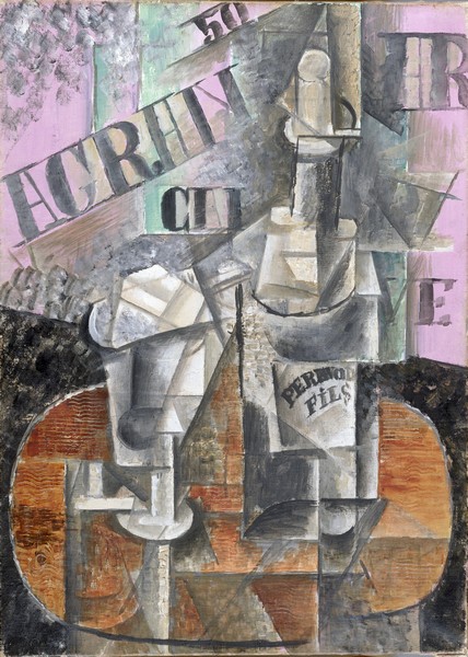 Table in a Cafe (Bottle of Pernod) by Pablo Picasso