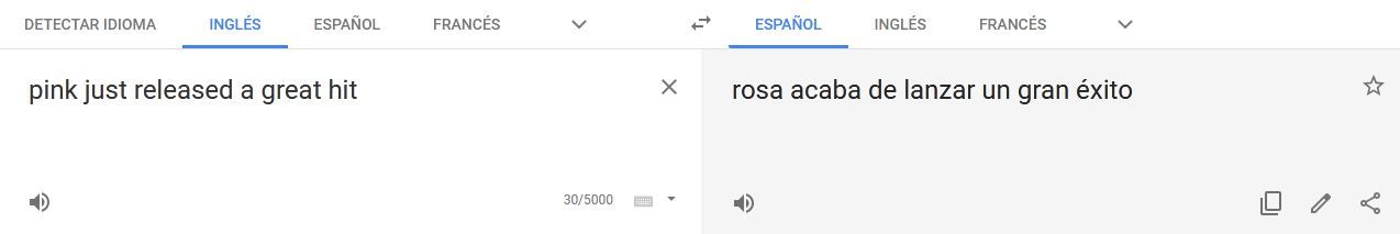 Google Translate Fails in Spanish