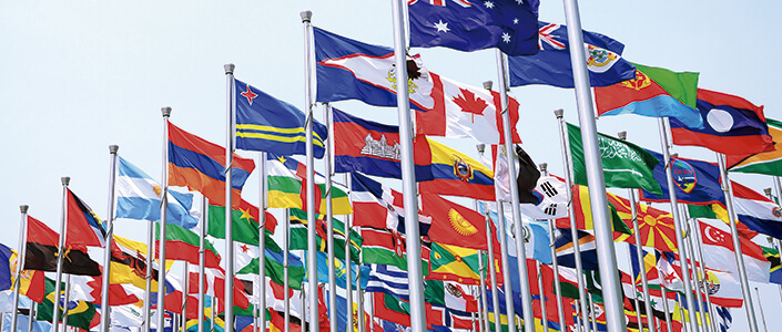 Flags around the world